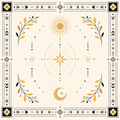 Bandana Bohème Doré – Totem Céleste